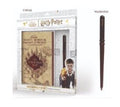 HARRY POTTER - Anteckningsblock A5 Premium - Marauder Map + Wand Pen Set Pyramid