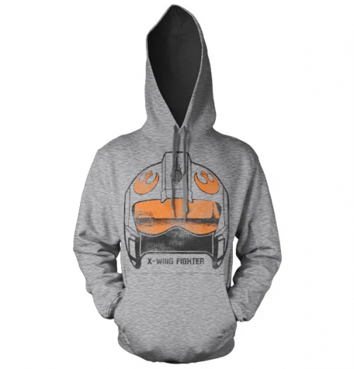 STAR WARS - Sweatshirt X-Wing Fighter Helmet - H.Grey (S) Runns