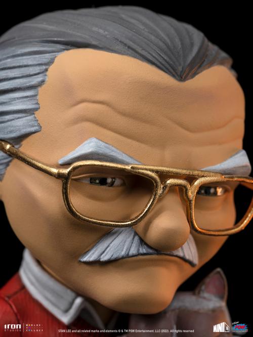 MARVEL - Stan Lee med Grumpy Cat - Figur Mini Co. 15cm Iron Studios