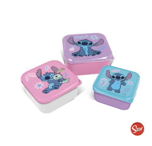STITCH - Watercolor - Snack Boxes - 3 pcs Stor
