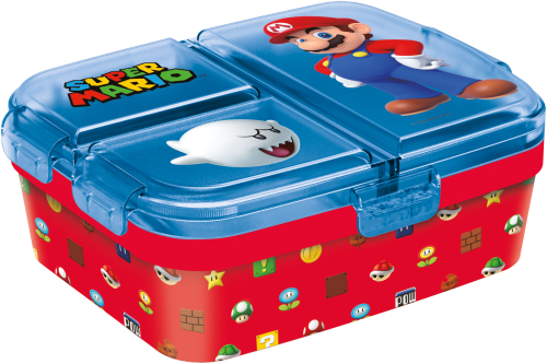 SUPER MARIO - Mario & Boo - Lunch Box med flera fack Stor