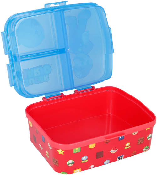 SUPER MARIO - Mario & Boo - Lunch Box med flera fack Stor