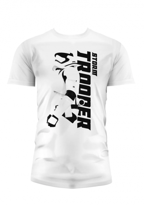 STAR WARS 7 - T-Shirt Storm Trooper - Vit (XXL) Runns
