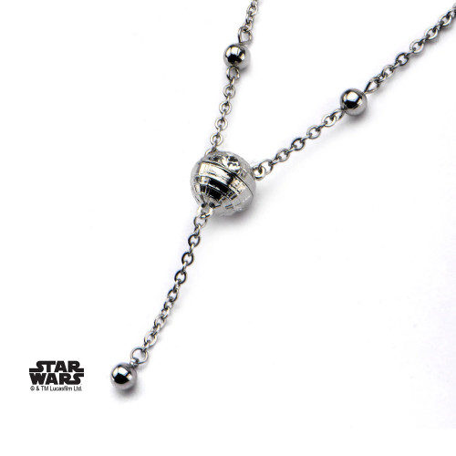 STAR WARS - Kvinnors Stainless Steel 3D Death Star Hänge S1 Studio