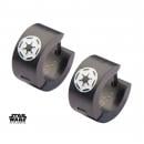 STAR WARS - Stainless Steel Black Empire Logo Huggie Earrings S1 Studio