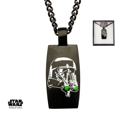 STAR WARS - Black PVD Dog Tag Stormtrooper S1 Studio
