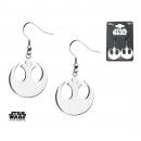 STAR WARS - Kvinnors Stålsmycken med Rebel Symbol Hängande Örhängen S1 Studio