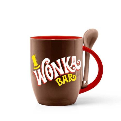 WILLY WONKA - Logga - Mugg + Sked - 350 ml Grupo Erik