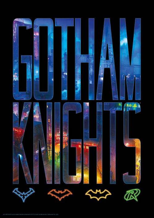 GOTHAM KNIGHTS - Logo - Art Print - Edition Limitée 'A3' Fanattik