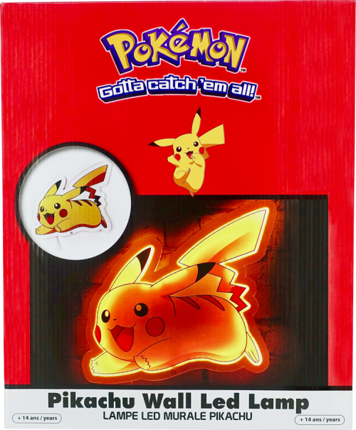 POKEMON - Pikachu - Vägglampa LED - 30 cm Teknofun