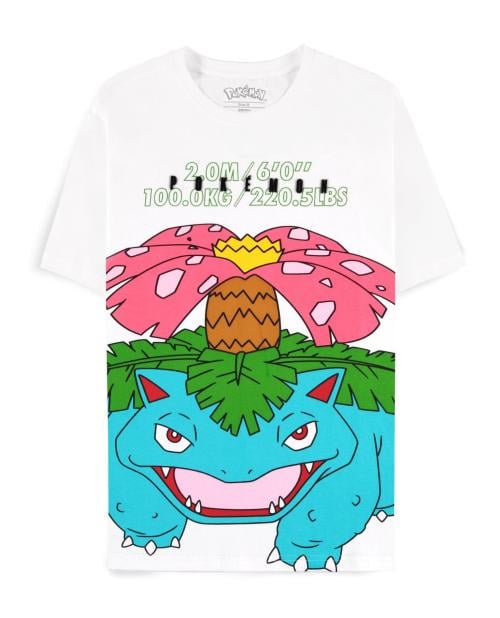 POKEMON - Vit Venusaur - T-shirt för män (XS) Difuzed