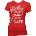 GEEK - T-Shirt A Theory I'm Not a Nerd - GIRL (XL) Runns