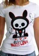 SKELANIMALS - T-Shirt JACK NEED LOVE Femme White Basic (XL) ABYstyle