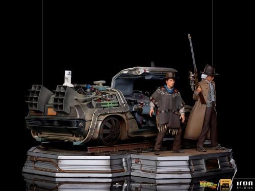 BACK TO THE FUTURE 3 - Delorean Full Set - ArtScale 1/10 - 32cm Iron Studios