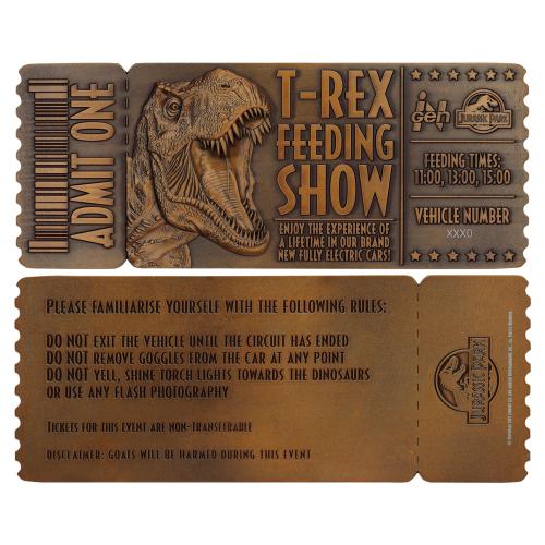 JURASSIC PARK - Feeding Show Ticket - Limited Edition Fanattik