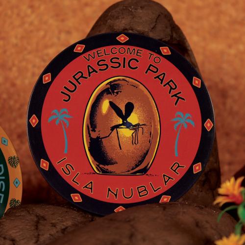 JURASSIC PARK - 4 Prägade Metallunderlägg Fanattik