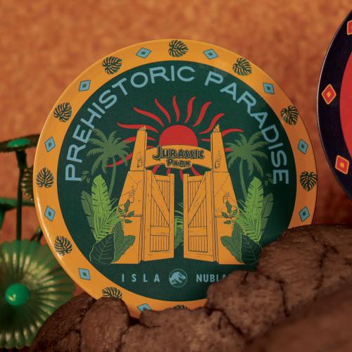 JURASSIC PARK - 4 Prägade Metallunderlägg Fanattik