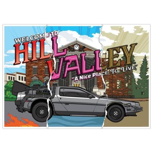 BACK TO THE FUTURE - Hill Valley - Konsttryck - Limited Edition Fanattik