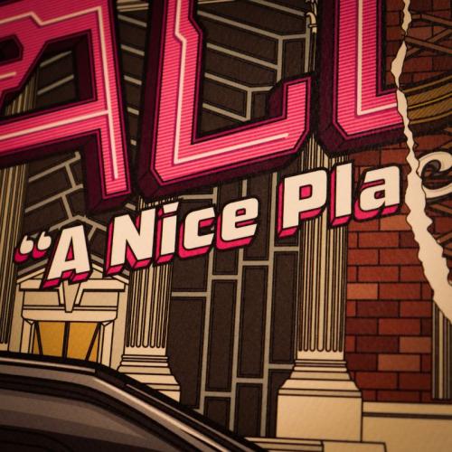 BACK TO THE FUTURE - Hill Valley - Konsttryck - Limited Edition Fanattik