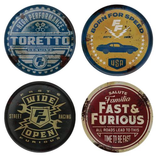 FAST & FURIOUS - Set med 4 Coasters - Limited Edition Fanattik