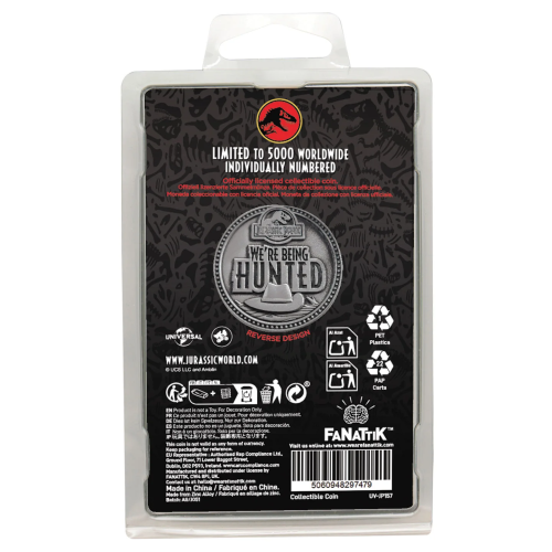 JURASSIC PARK - Velociraptor - Limited Edition Coin Fanattik