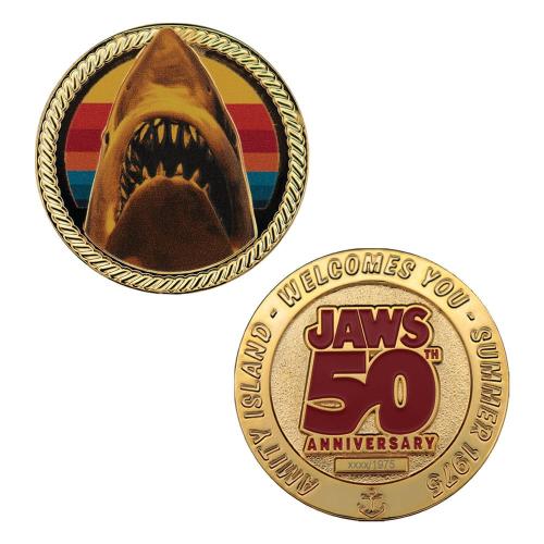 JAWS - Guldpläterad Presentationsmynt Limited Edition Fanattik