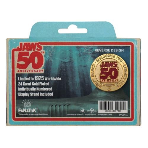 JAWS - Guldpläterad Presentationsmynt Limited Edition Fanattik