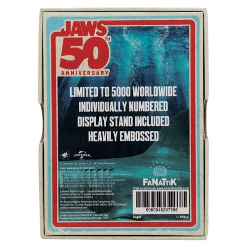JAWS 50:e ÅRSJUBILEUM - Affisch - Begränsad Utgåva Ingot Fanattik