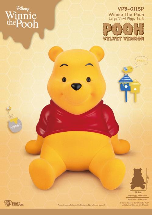 WINNIE THE POOH - Winnie "Velvet Version" - Piggy Bank 34cm Beast Kingdom