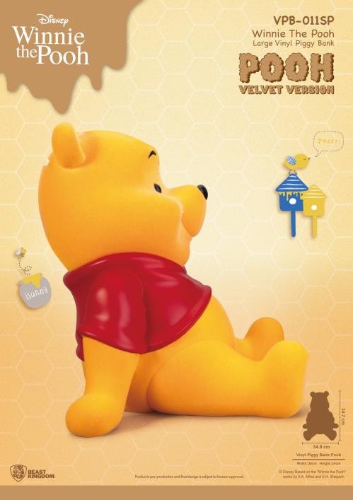 WINNIE THE POOH - Winnie "Velvet Version" - Piggy Bank 34cm Beast Kingdom