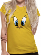 LOONEY TUNES - T-Shirt IN A TUBE - Tweety Face GIRL (XL) CID