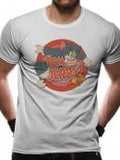 TOM AND JERRY - T-shirt i en Tube - Retro Logotyp (S) CID