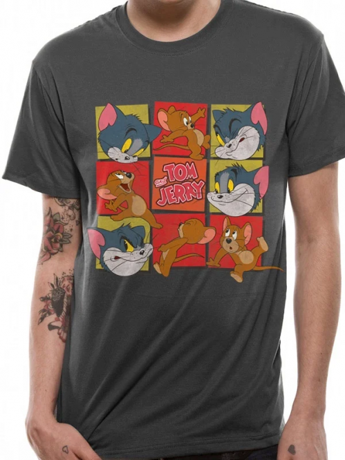 TOM AND JERRY - T-Shirt I TUB - Rutor (S) CID
