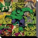 MARVEL COMICS - Canvas 40X40 '38mm' - Hulk Squares Pyramid