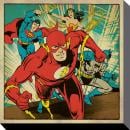 DC COMICS - Canvas 40X40 '38mm' - Heroes Together Pyramid