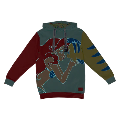 LITTLE MERMAID 35 - Ariel och Flounder - Unisex Hoodie Loungefly (S) Loungefly