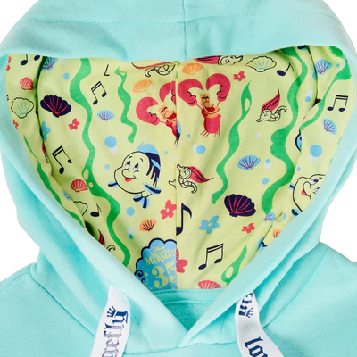 LITTLE MERMAID 35 - Ariel och Flounder - Unisex Hoodie Loungefly (S) Loungefly