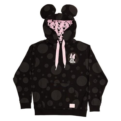 DISNEY - Minnie "Floral Rock the Dots" - Hoodie Unisex Loungefly (S) Loungefly