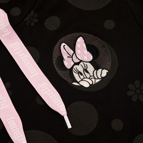 DISNEY - Minnie "Floral Rock the Dots" - Hoodie Unisex Loungefly (S) Loungefly