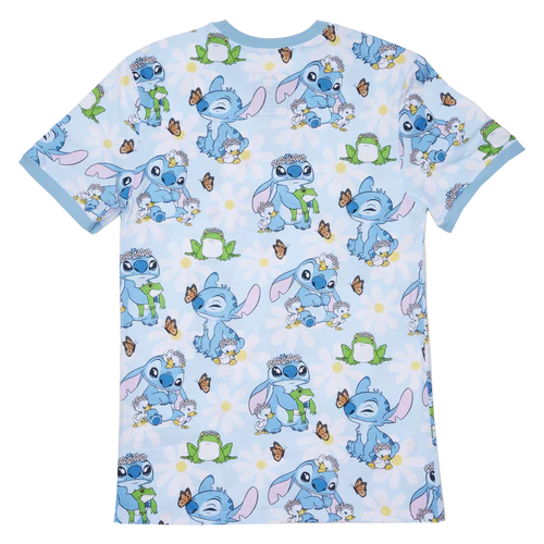 LILO AND STITCH - Springtime Stitch - T-Shirt Unisex Loungefly (S) Loungefly