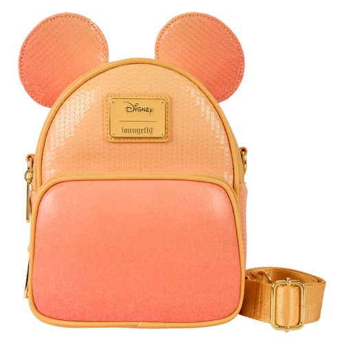 DISNEY - Mickey Mouse "Glitter" - Konvertibel Crossbody-väska Loungefly Loungefly