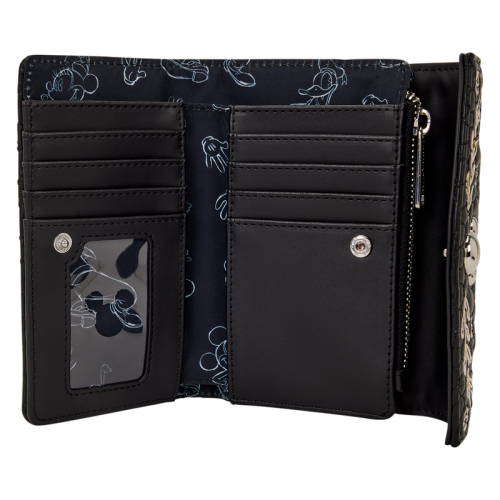 DISNEY - Mickey Mouse "Sketched" - Plånbok LoungeFly Loungefly