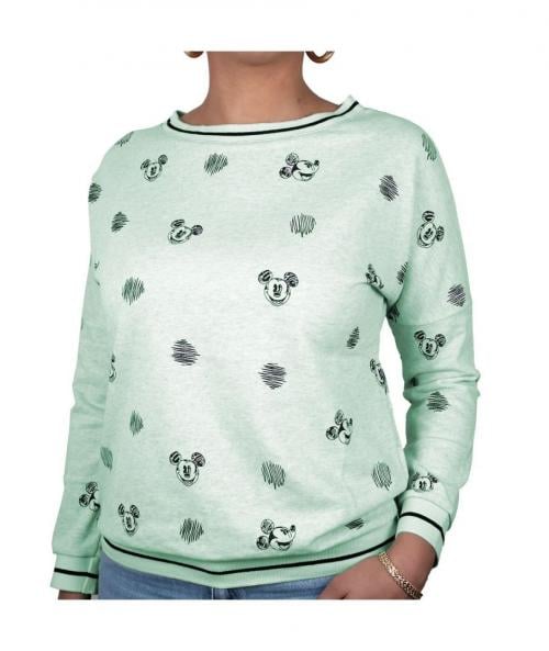 DISNEY - Sweat Crayon Mickey GIRL - Green (S) Cotton Division