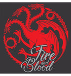 GAME OF THRONES - T-Shirt Targaryen Fire & Blood - GIRL (S) Cotton Division