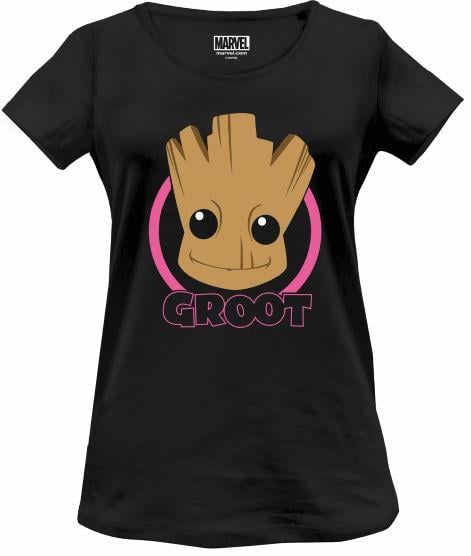 MARVEL - Smiling Groot Head - T-Shirt Women (M) Cotton Division