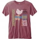WOODSTOCK - T-Shirt RWC - Classic Vintage Poster (S) Rockoff