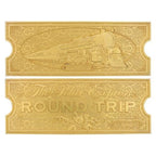 THE POLAR EXPRESS - 24k Guldpläterad Tågbiljett Fanattik