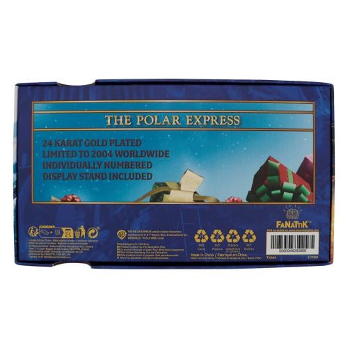 THE POLAR EXPRESS - 24k Guldpläterad Tågbiljett Fanattik