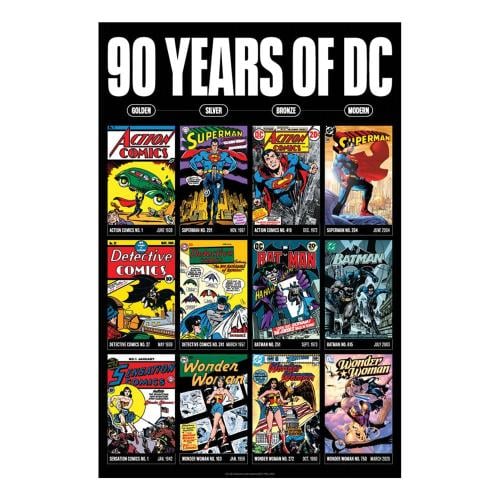DC COMICS - 90 Years - Konsttryck - Begränsad upplaga Fanattik