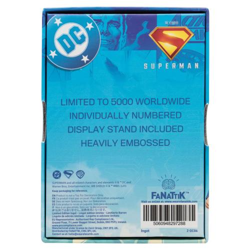 SUPERMAN 2025 - Sista sonen av Krypton - Limited Edition Ingot Fanattik